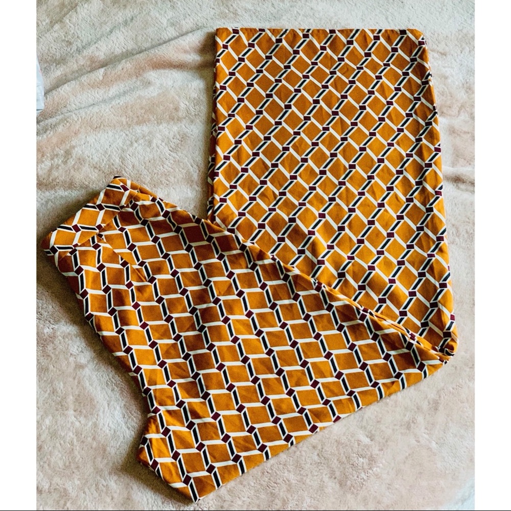 Diamond Pattern Culotte Pant